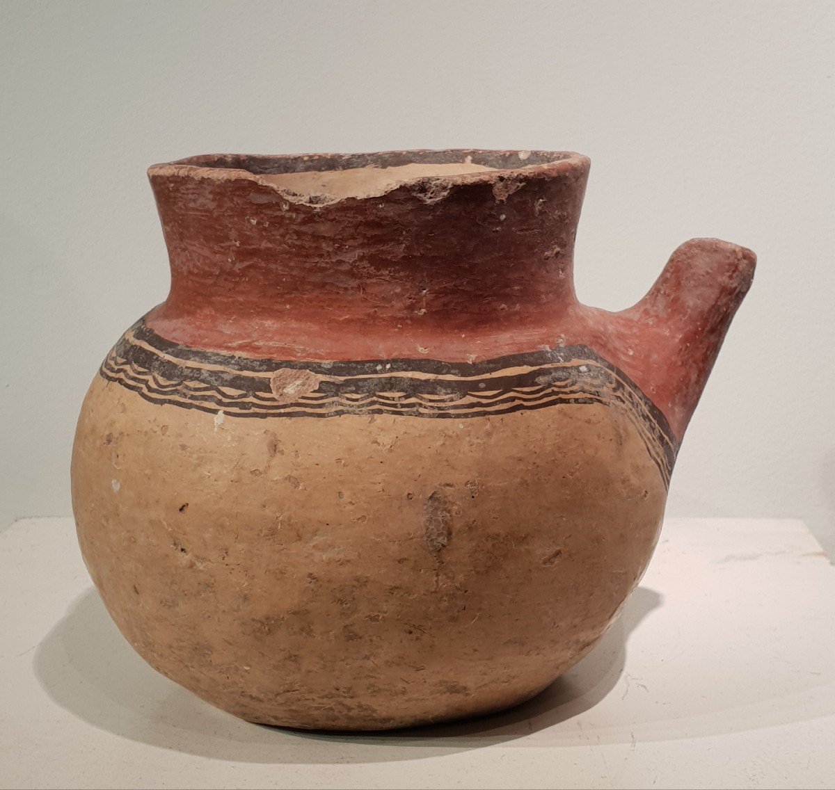 Petite Cruche, Vase, Gargoulette En Terre Cuite, Maghreb, Algerie, Kabyle.-photo-3