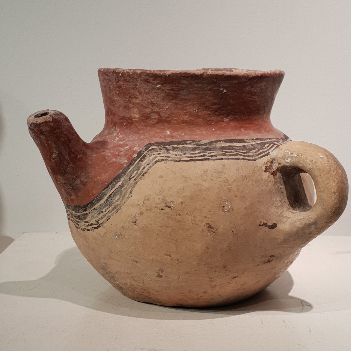 Petite Cruche, Vase, Gargoulette En Terre Cuite, Maghreb, Algerie, Kabyle.