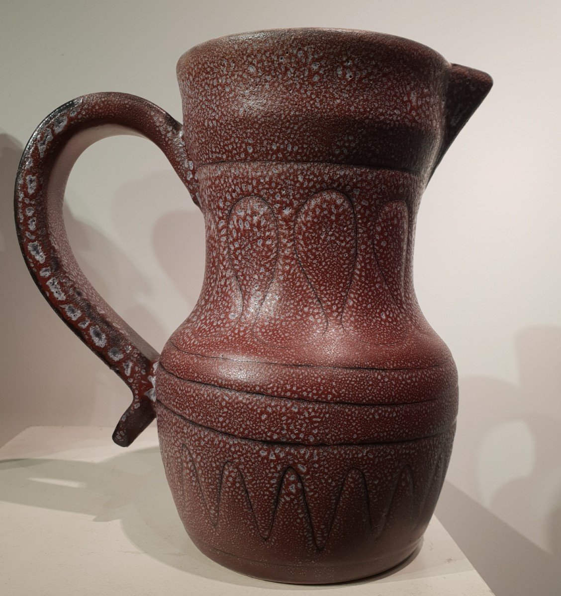 Jug Or Pitcher By Jean Austruy, Vallauris, Circa 1960-photo-3