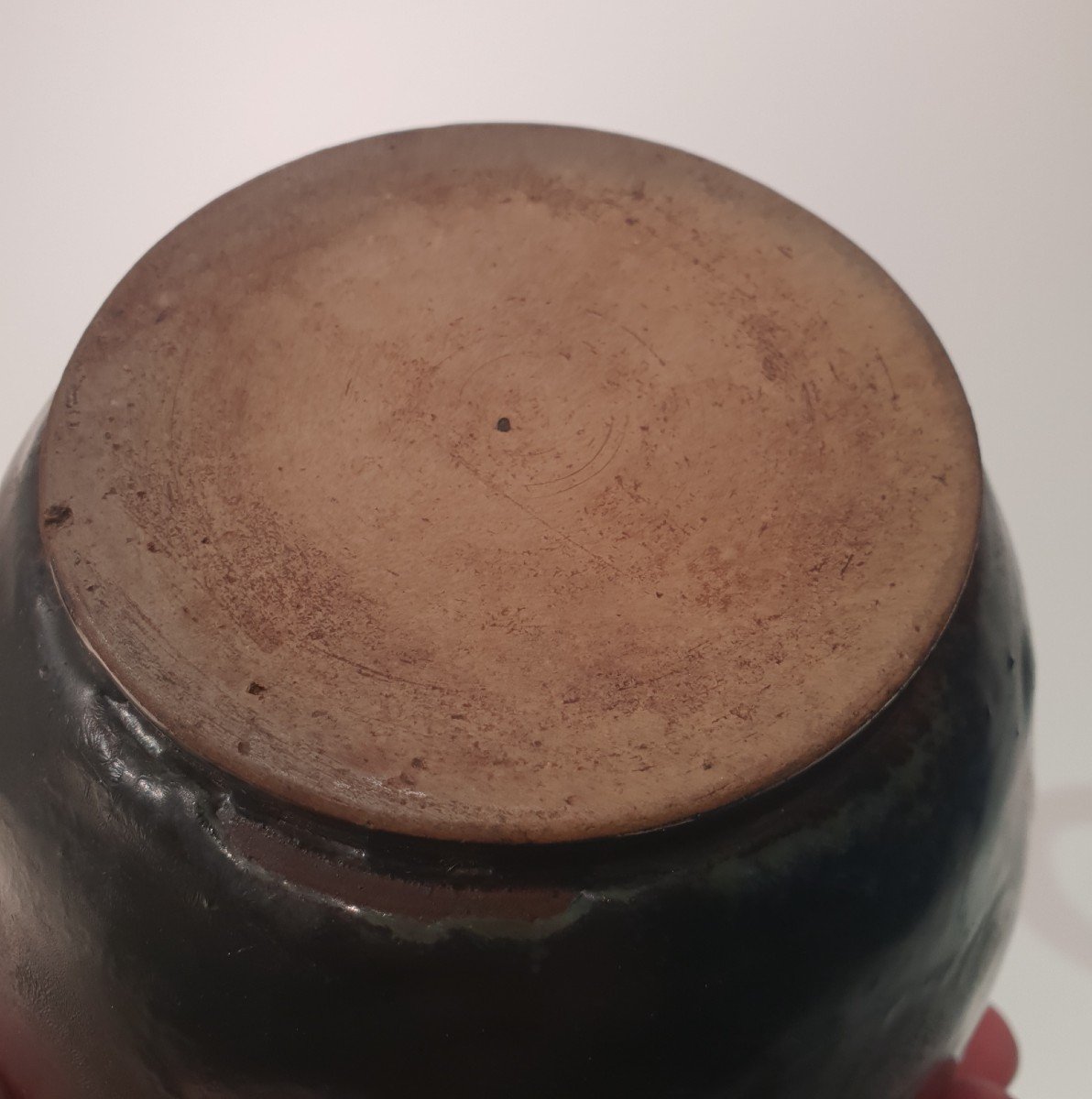 Pitcher In Flamed Stoneware, Early 20th Century -photo-4