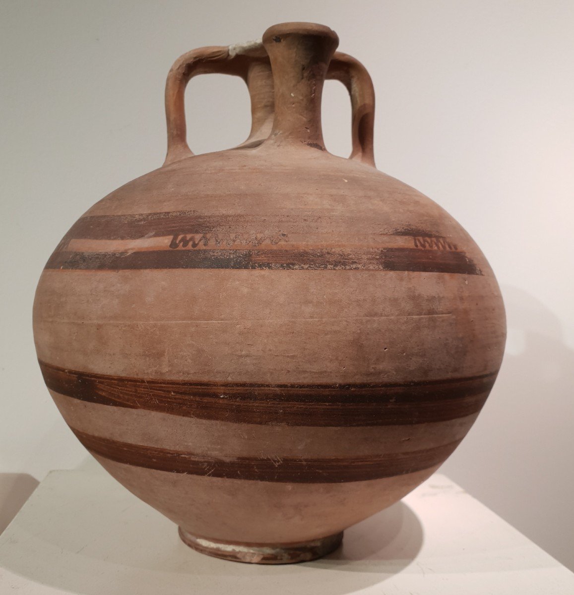Rare Stirrup Vase, Greek Art, Mycenae, Circa 1385 Bc-photo-3