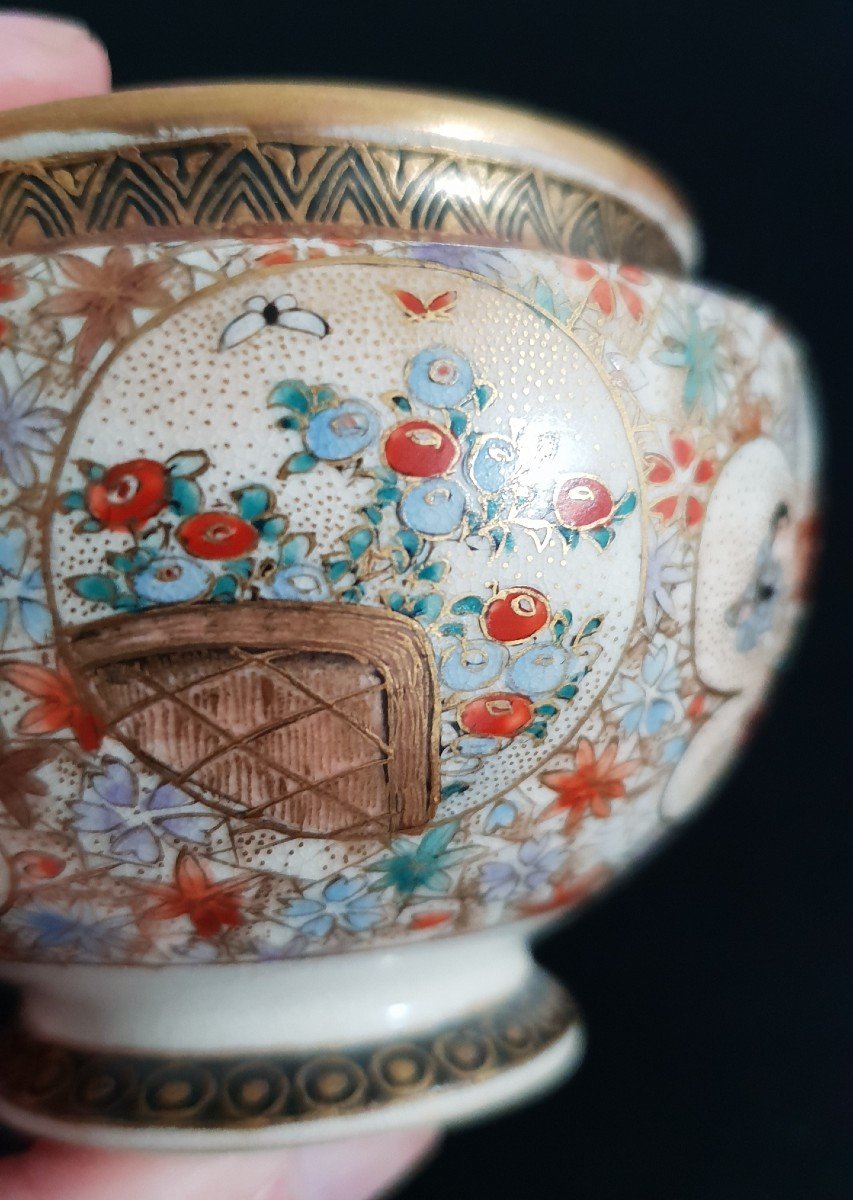 Satsuma Earthenware Incense Burner, Japan, Meiji. 19th Century -photo-3