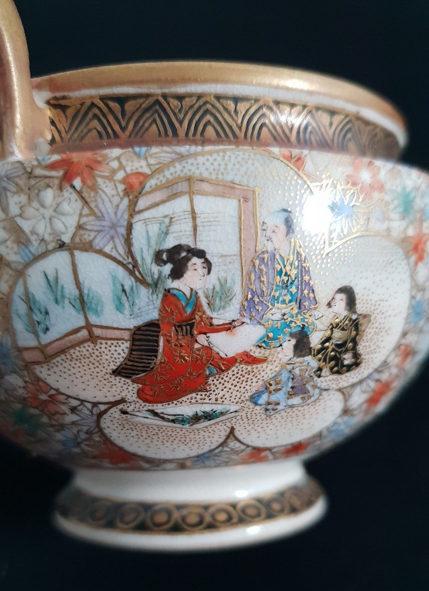 Satsuma Earthenware Incense Burner, Japan, Meiji. 19th Century -photo-2