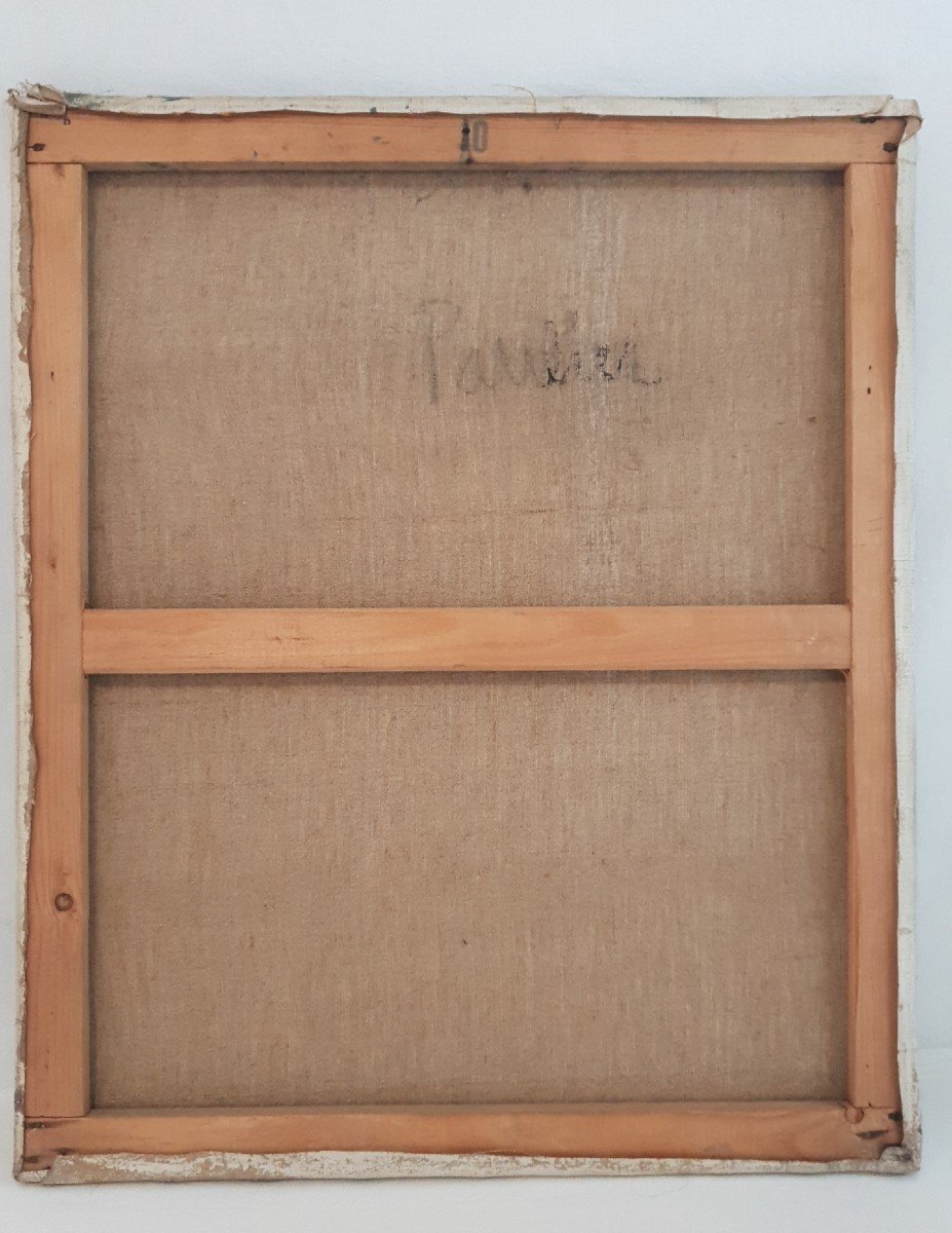 Peinture Hst Femme Signé Paulier, Vers 1930-40-photo-1