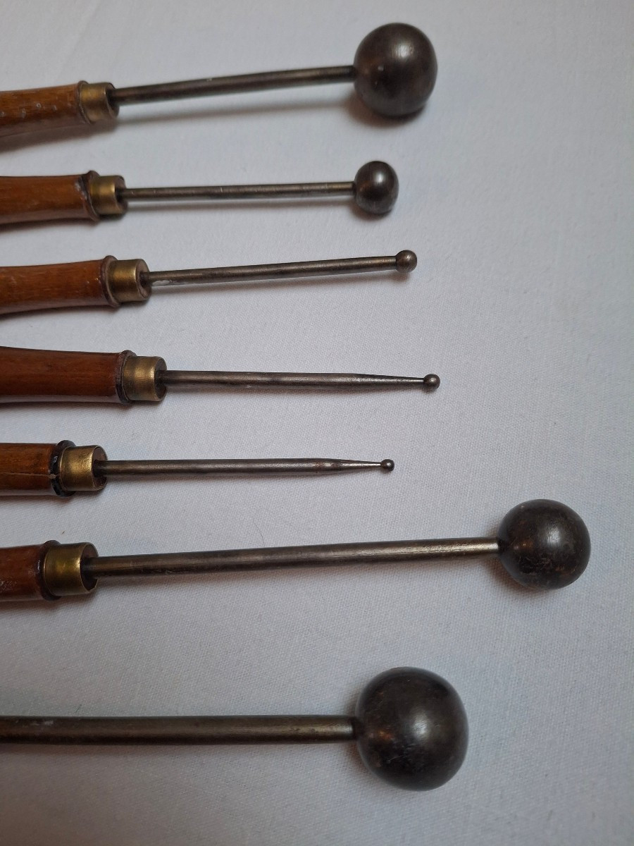 Ensemble de 7 outils fer à bouler pour fleurs artificielles-photo-3