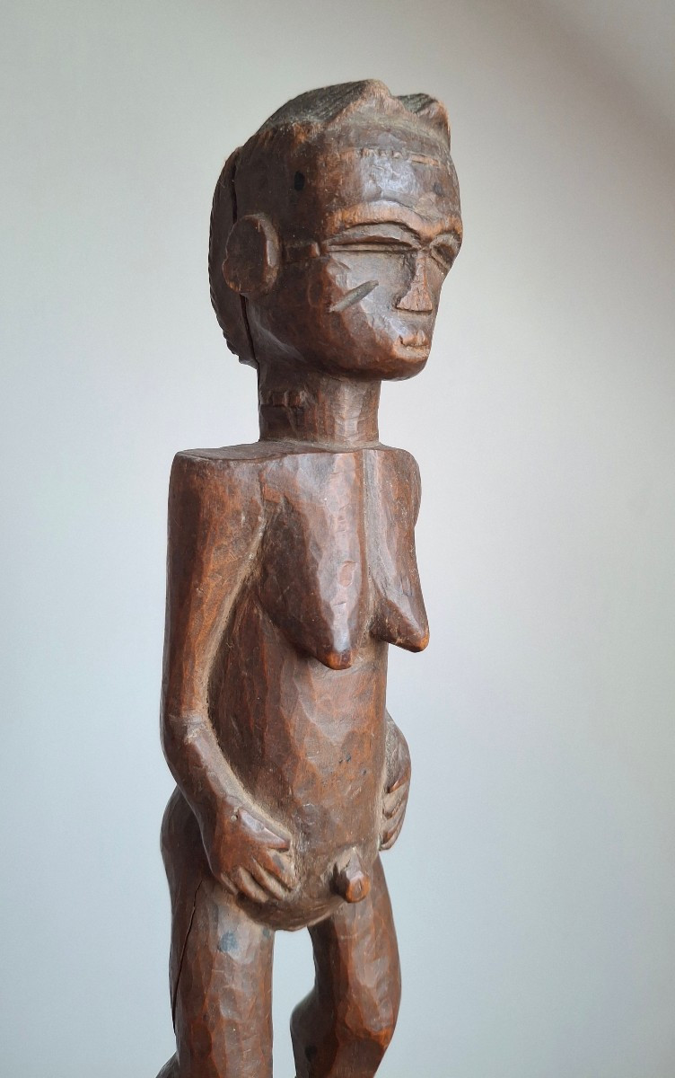 Statue baoule ancienne patine d'usage-photo-2