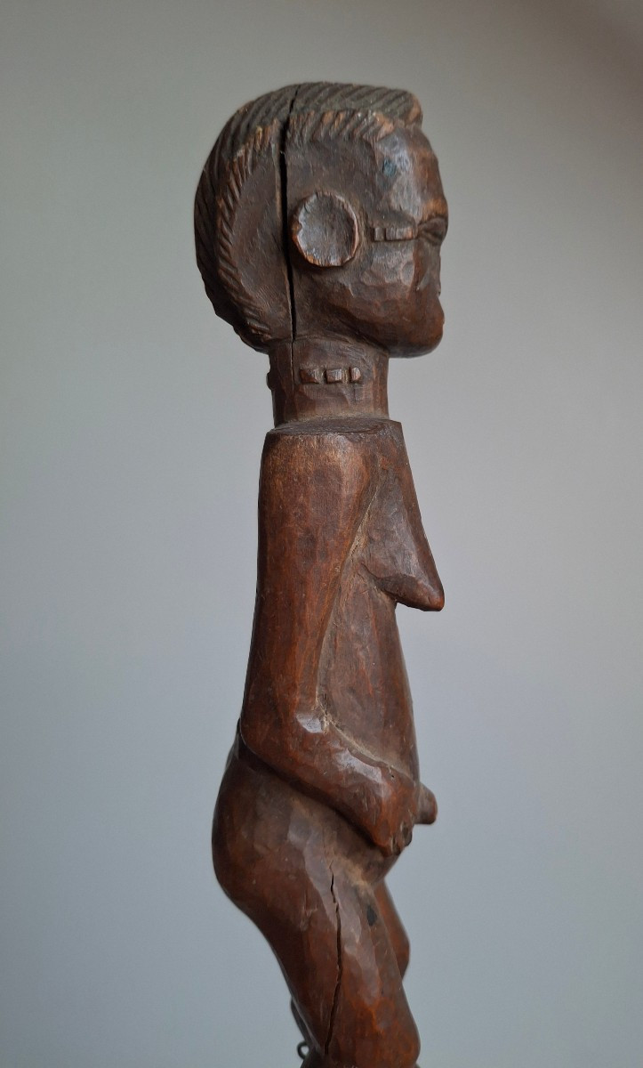 Statue baoule ancienne patine d'usage-photo-3