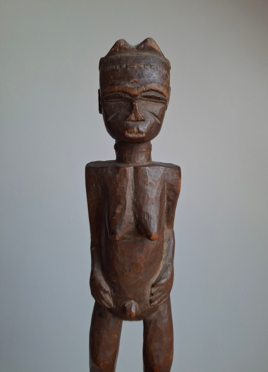Statue baoule ancienne patine d'usage-photo-4