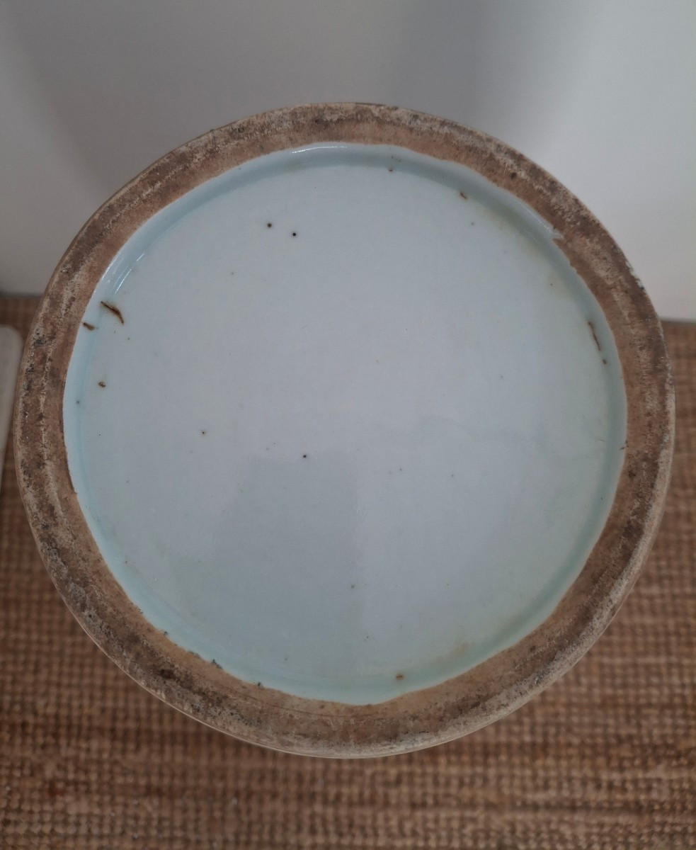 Chinese Porcelain Vase, Circa 1900, With Inscriptions And Decoration Known As "boys' Style."-photo-6