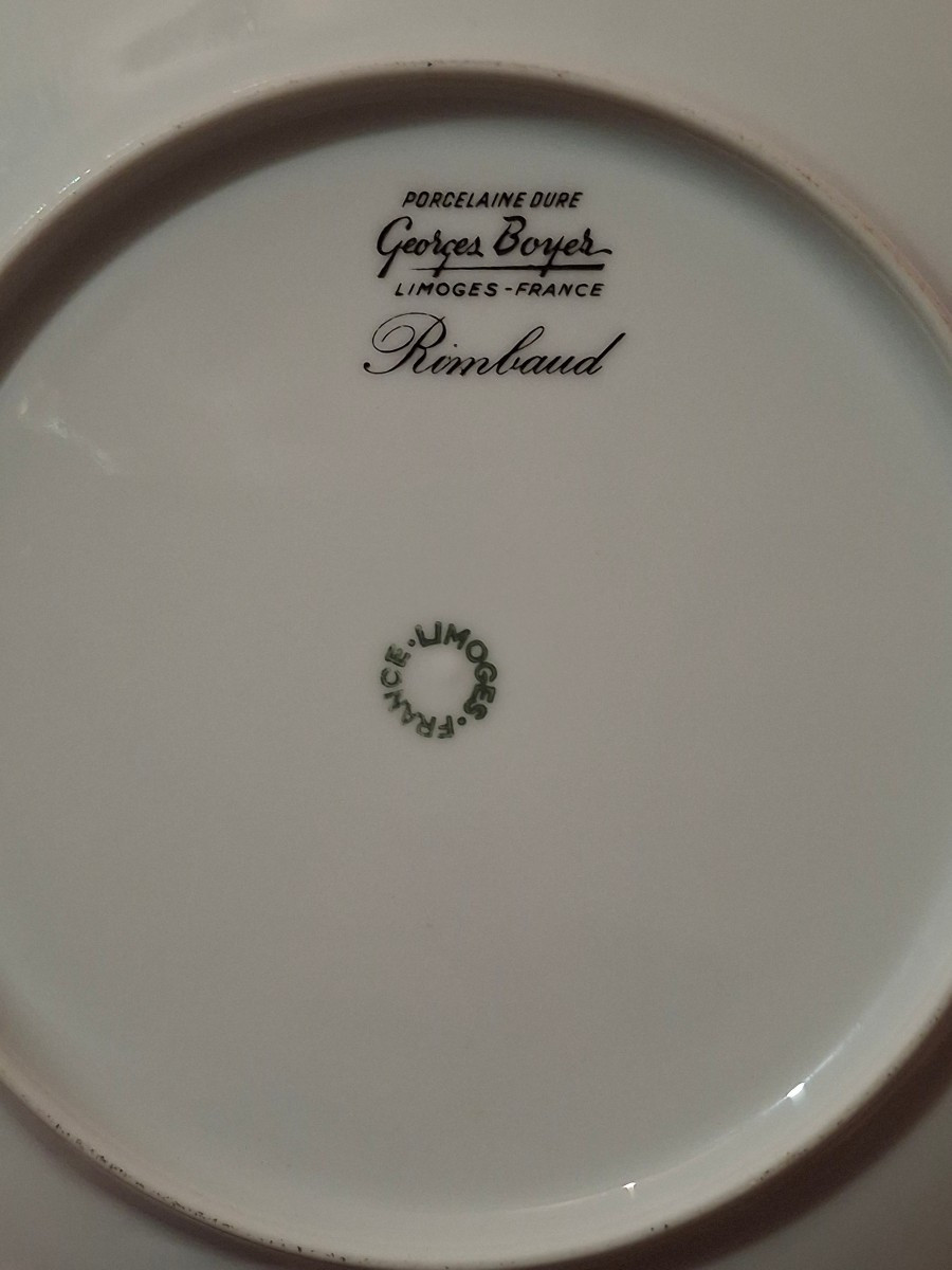 Service table en porcelaine de Limoges par georges Boyer, vers 1970-photo-1