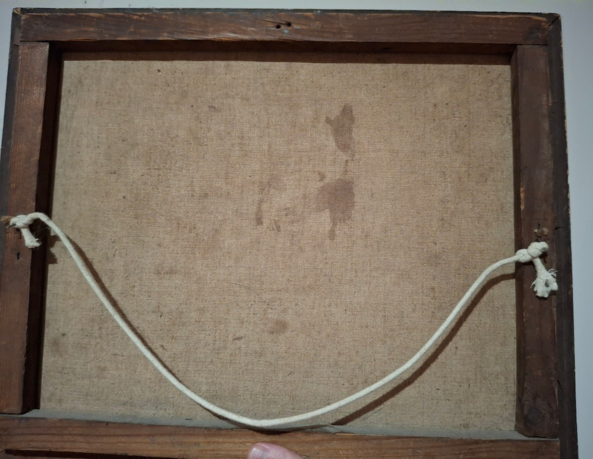 Painting, Oil On Canvas, Flowers, Pansies, Signed Miller, Early 20th Century-photo-4