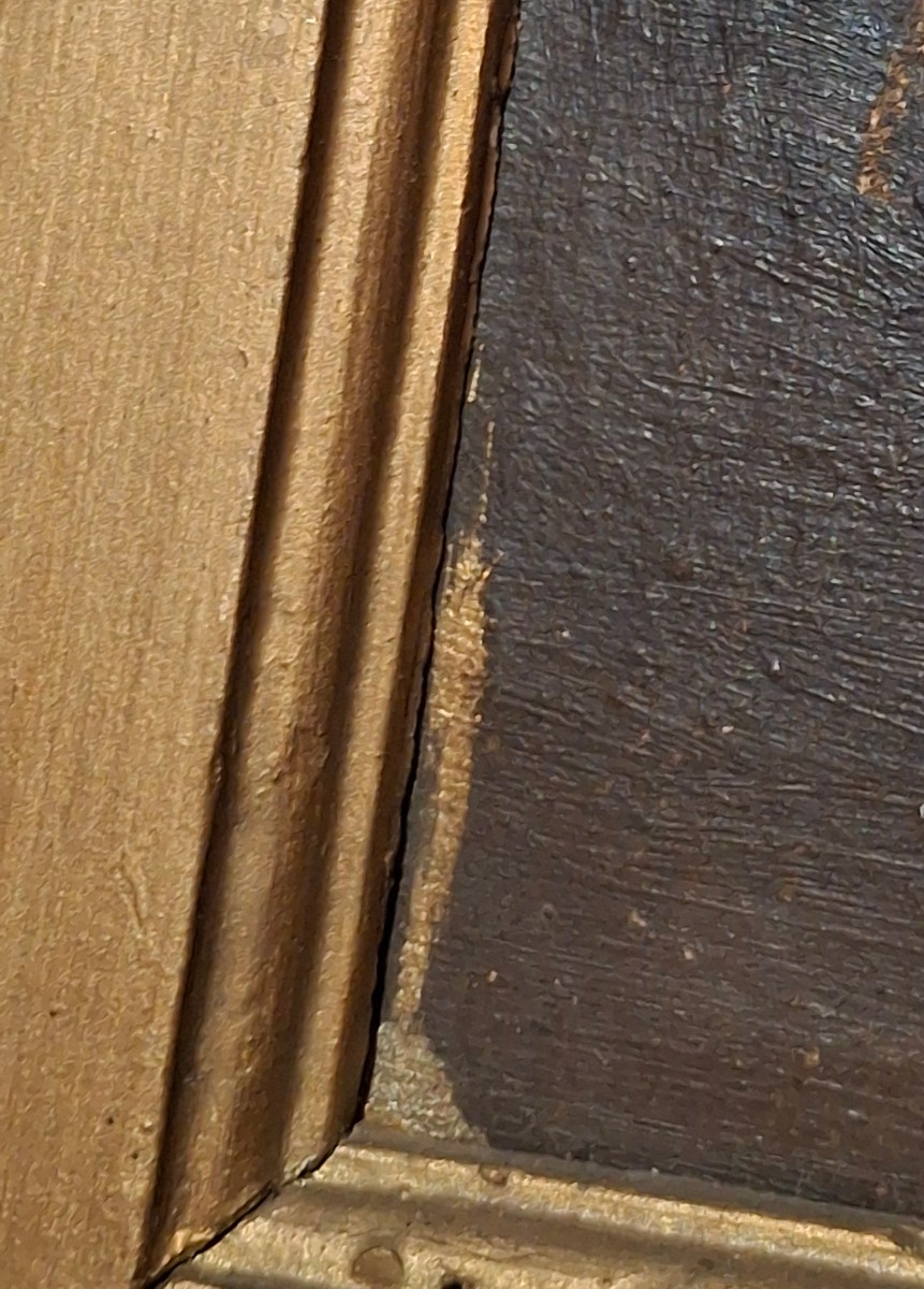 Painting, Oil On Canvas, Flowers, Pansies, Signed Miller, Early 20th Century-photo-2