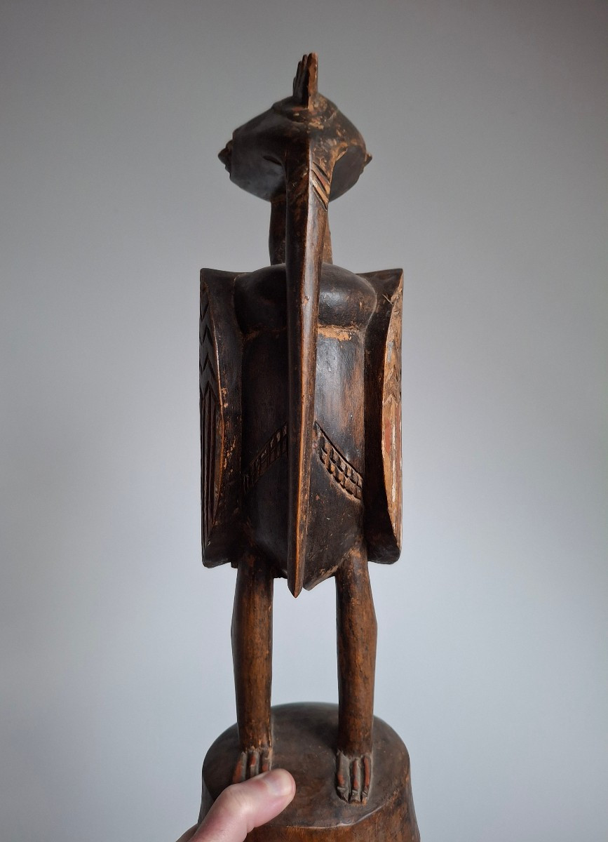 Statue calao oiseau Senufo-photo-2