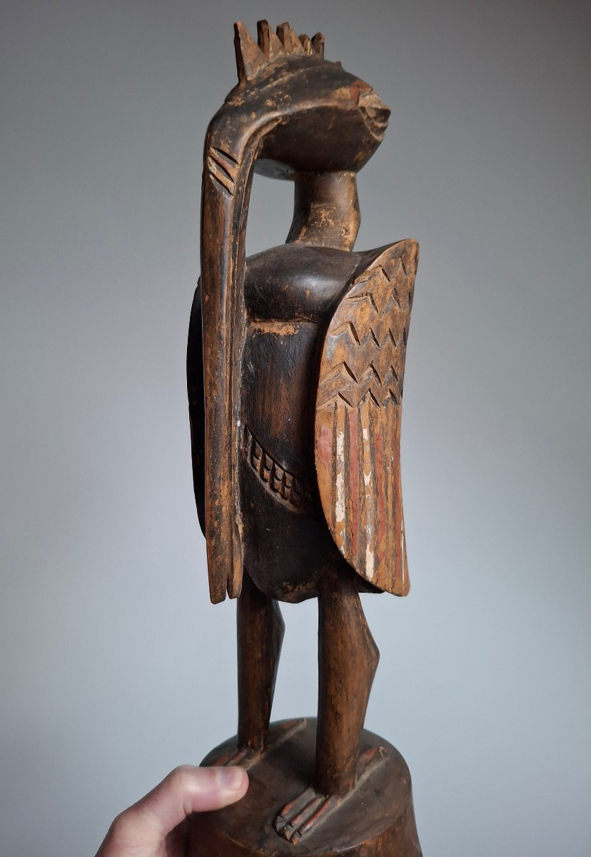 Statue calao oiseau Senufo-photo-3