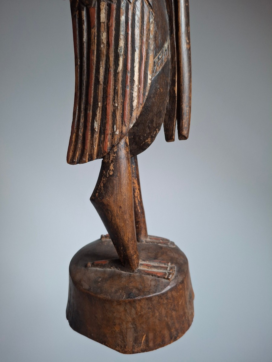 Statue calao oiseau Senufo-photo-4