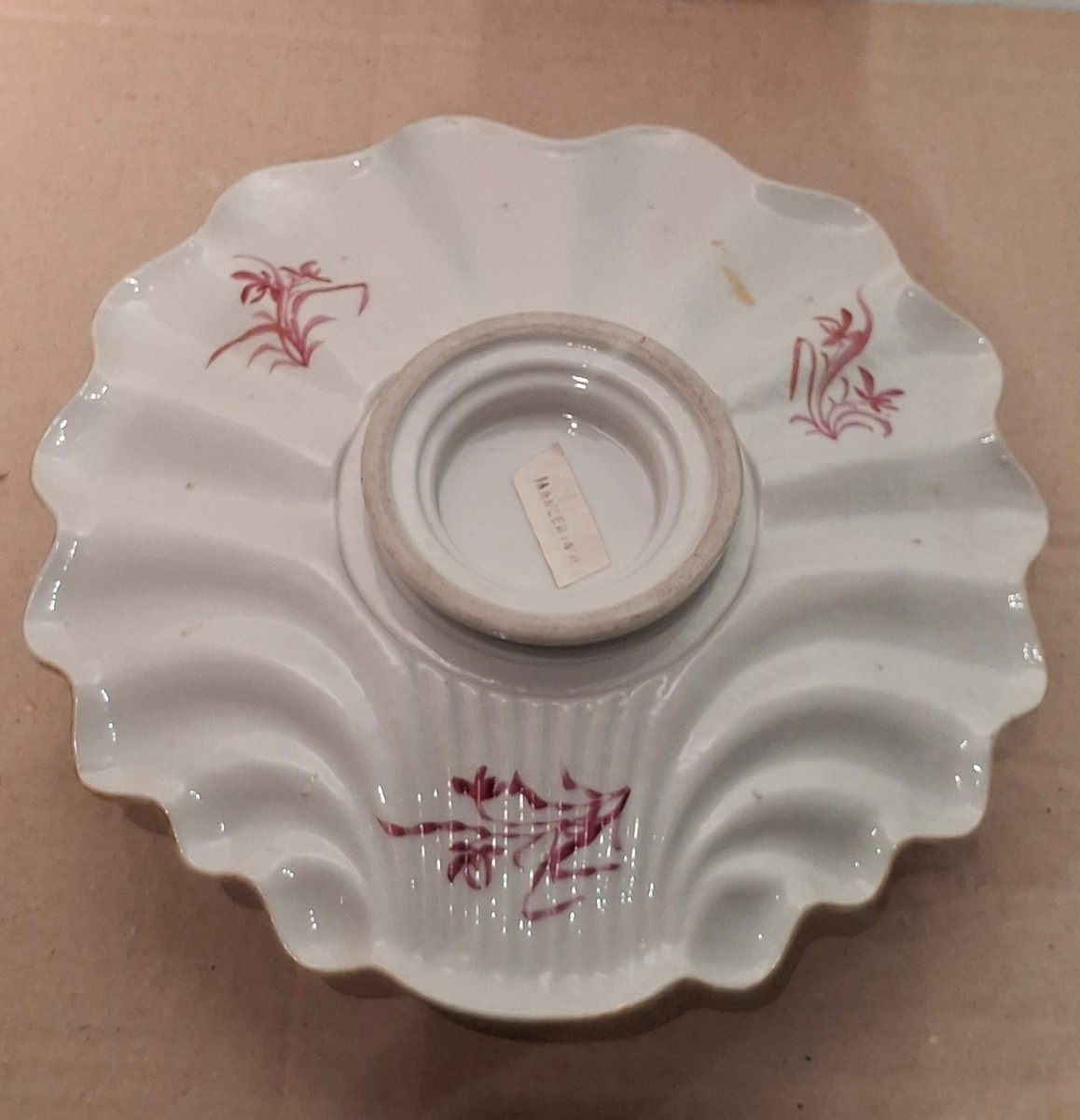 Mancerina en porcelaine compagnie indes, 18eme, qianlong-photo-3