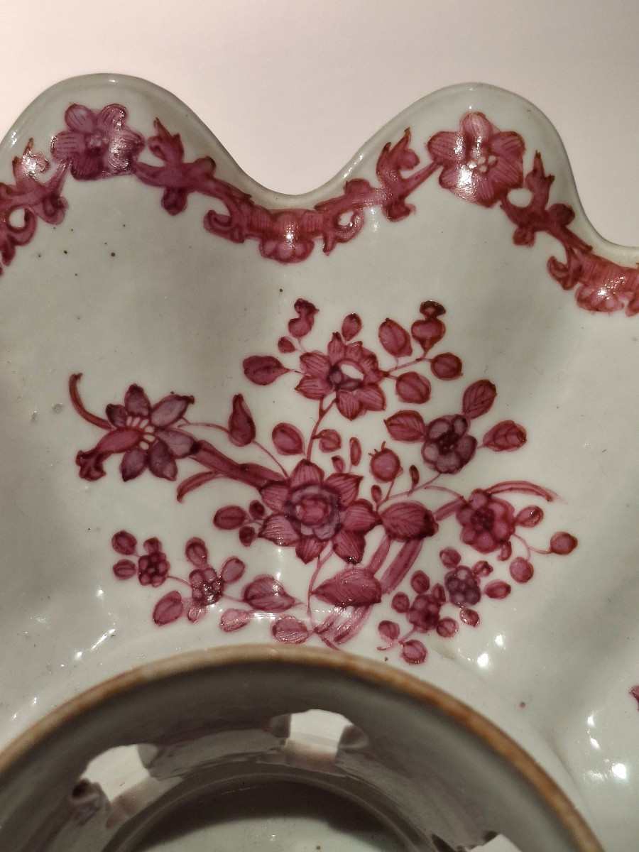 Mancerina en porcelaine compagnie indes, 18eme, qianlong-photo-1