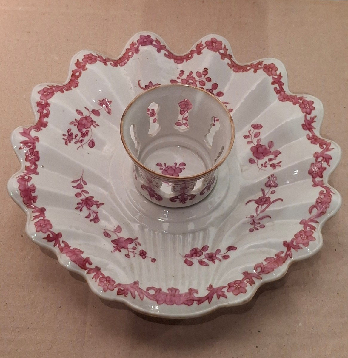 Mancerina en porcelaine compagnie indes, 18eme, qianlong