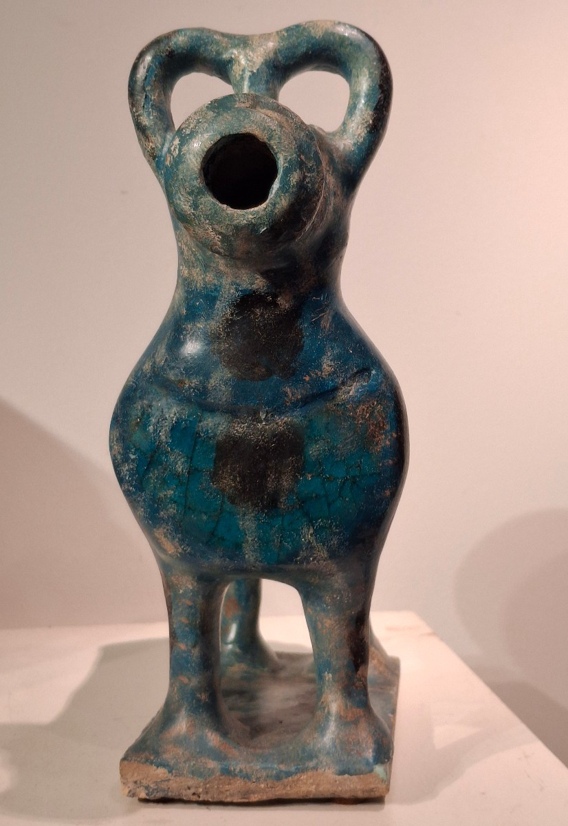 Glazed Earthenware Aquamanile, Kashan, 13th Century-photo-3