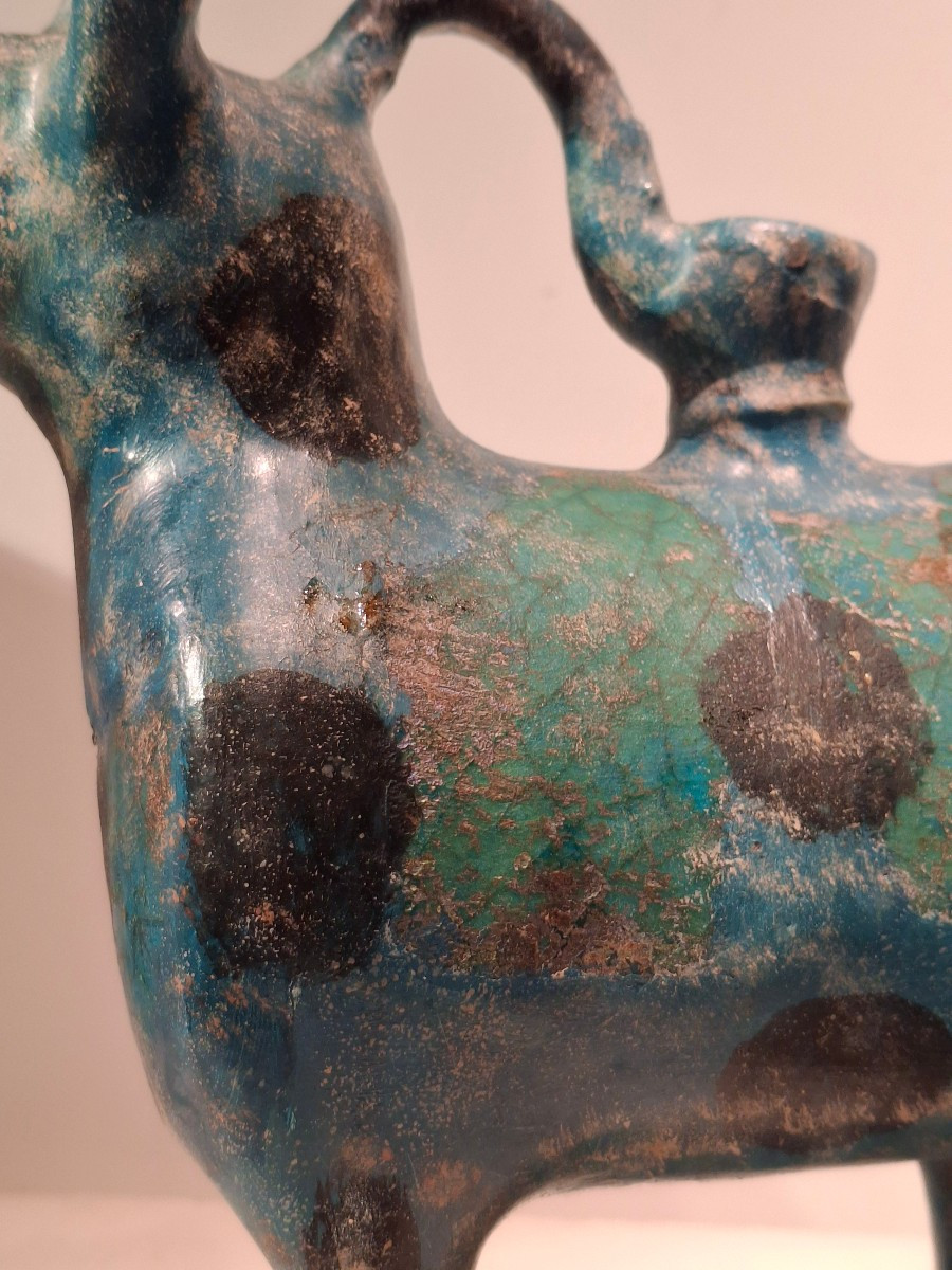 Glazed Earthenware Aquamanile, Kashan, 13th Century-photo-1