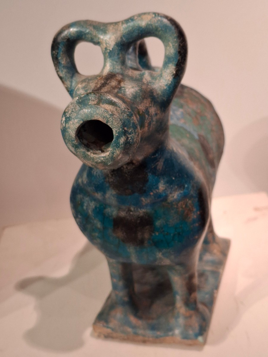 Glazed Earthenware Aquamanile, Kashan, 13th Century-photo-5