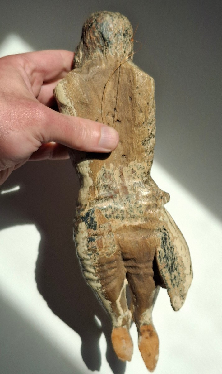 Buste de christ en bois polychrome, France, 16-17th-photo-2