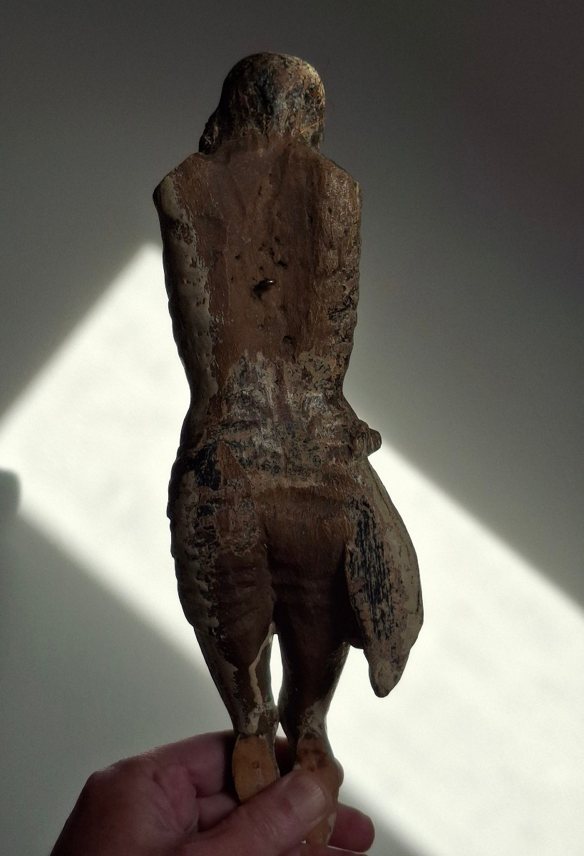 Buste de christ en bois polychrome, France, 16-17th-photo-5