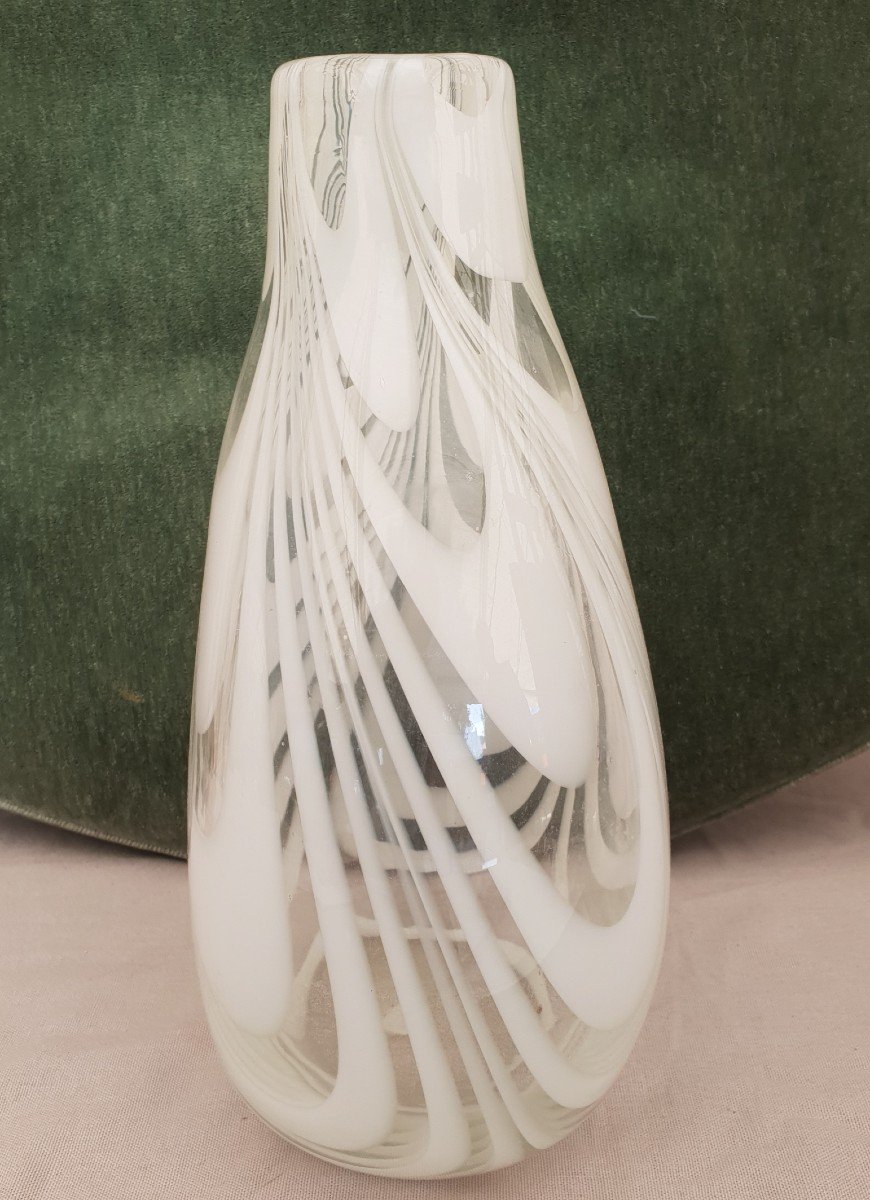 Vase En Verre Soufflé,  Italie,  Murano, Vers 1970-80-photo-2