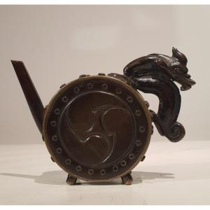 Verseuse Okimono Bronze Dragon. Japon. Période Meiji 