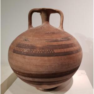 Rare Vase Etrier, Art Grec, Mycenes, Vers 1385 Av. J-c