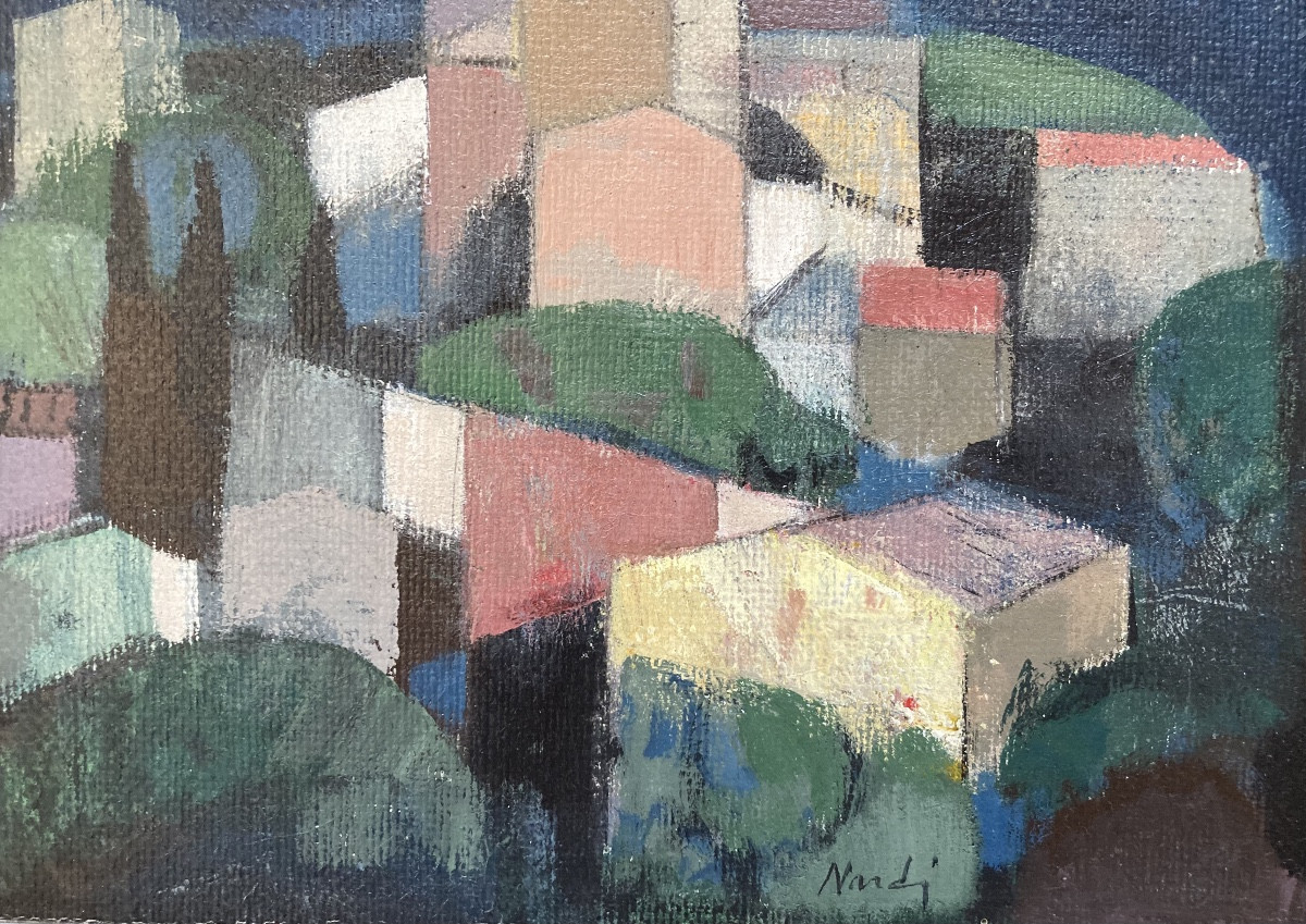 Tuscan Landscape Pietro Nardi Cubist -photo-3