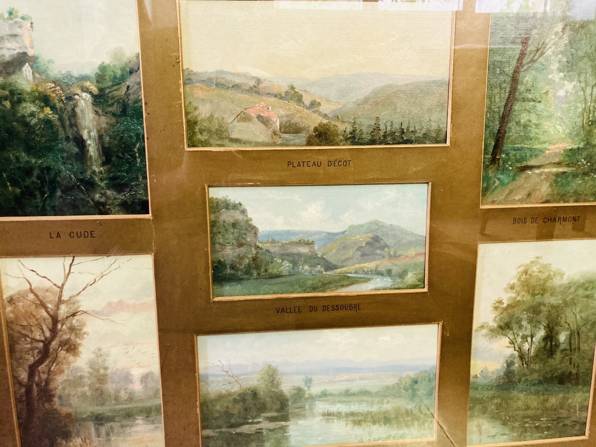 Huile sur toile paysages des Vosges Paul Bruet-photo-4