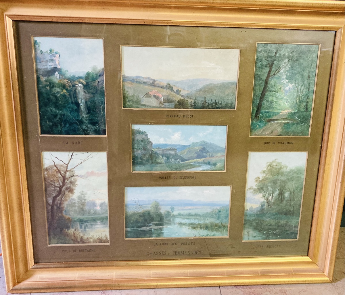 Huile sur toile paysages des Vosges Paul Bruet-photo-2