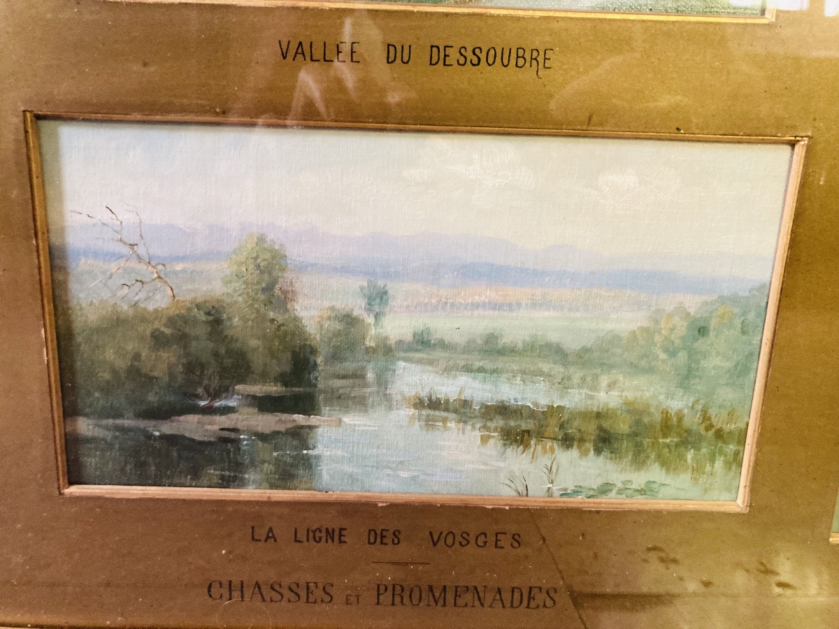 Huile sur toile paysages des Vosges Paul Bruet-photo-3