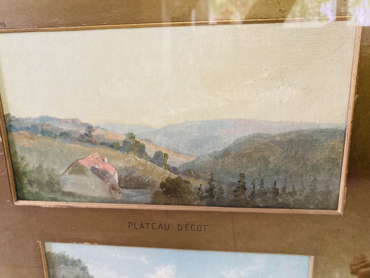 Huile sur toile paysages des Vosges Paul Bruet-photo-5