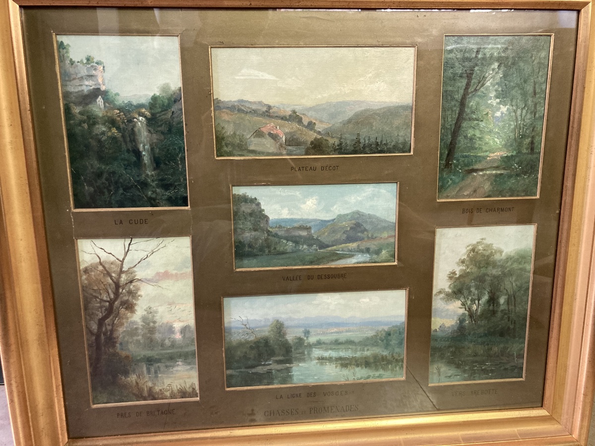 Huile sur toile paysages des Vosges Paul Bruet