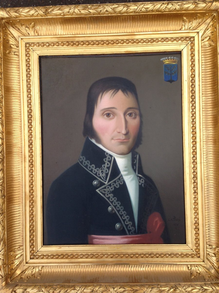 Portrait d'Homme XIX Empire Noblesse
