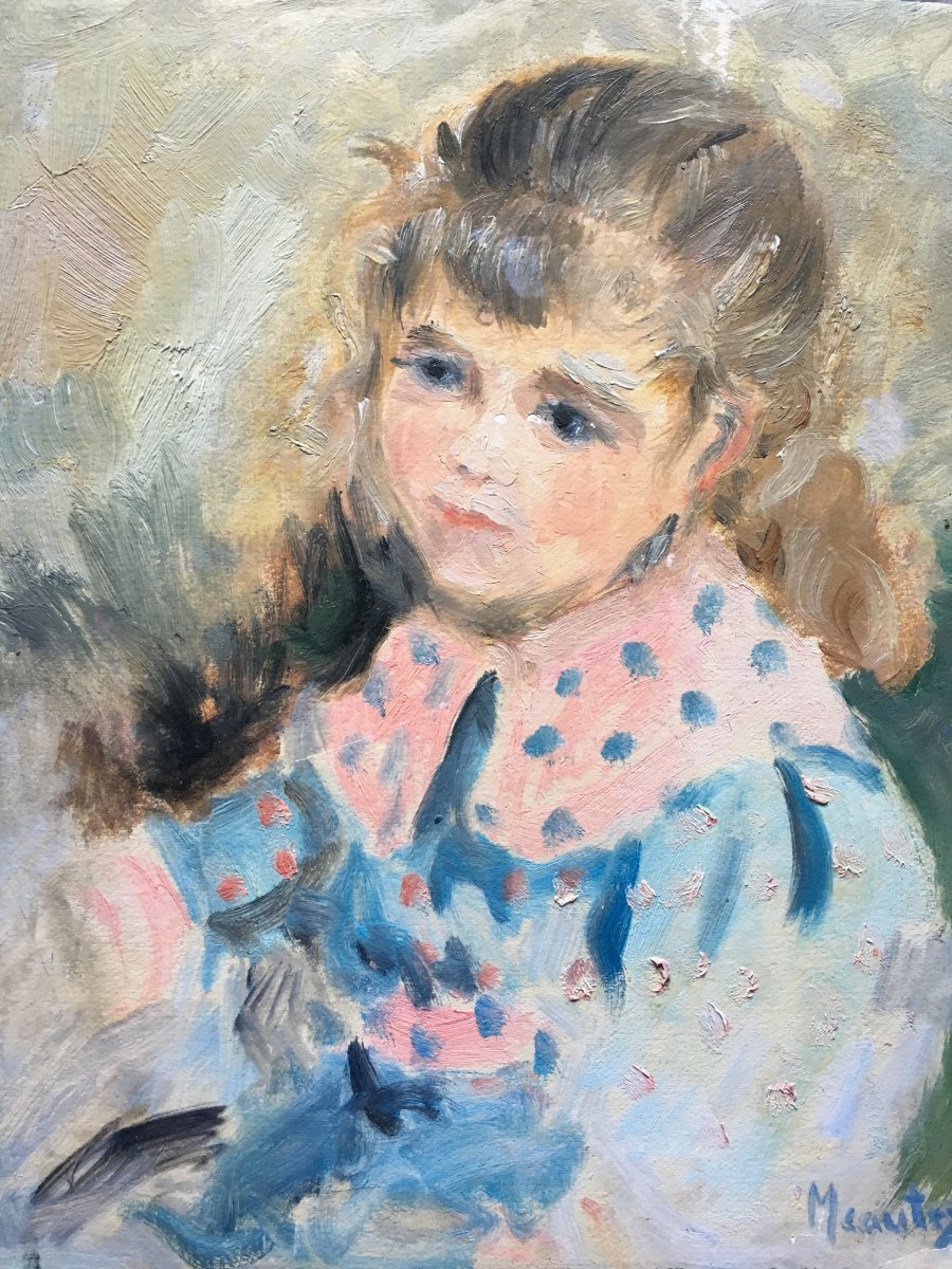 Portrait De Jeune Fille Impressionniste