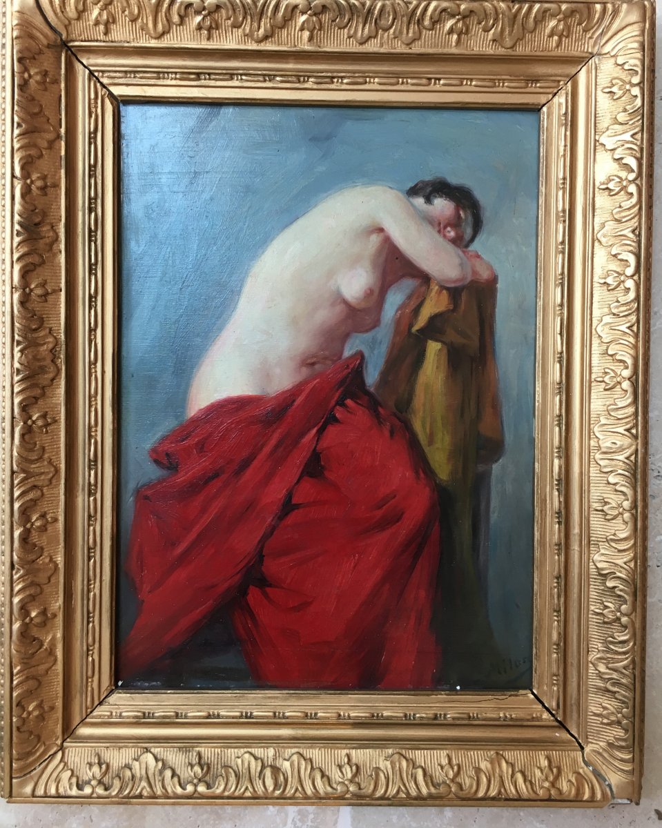 Portrait Femme Nue Joseph Milon 