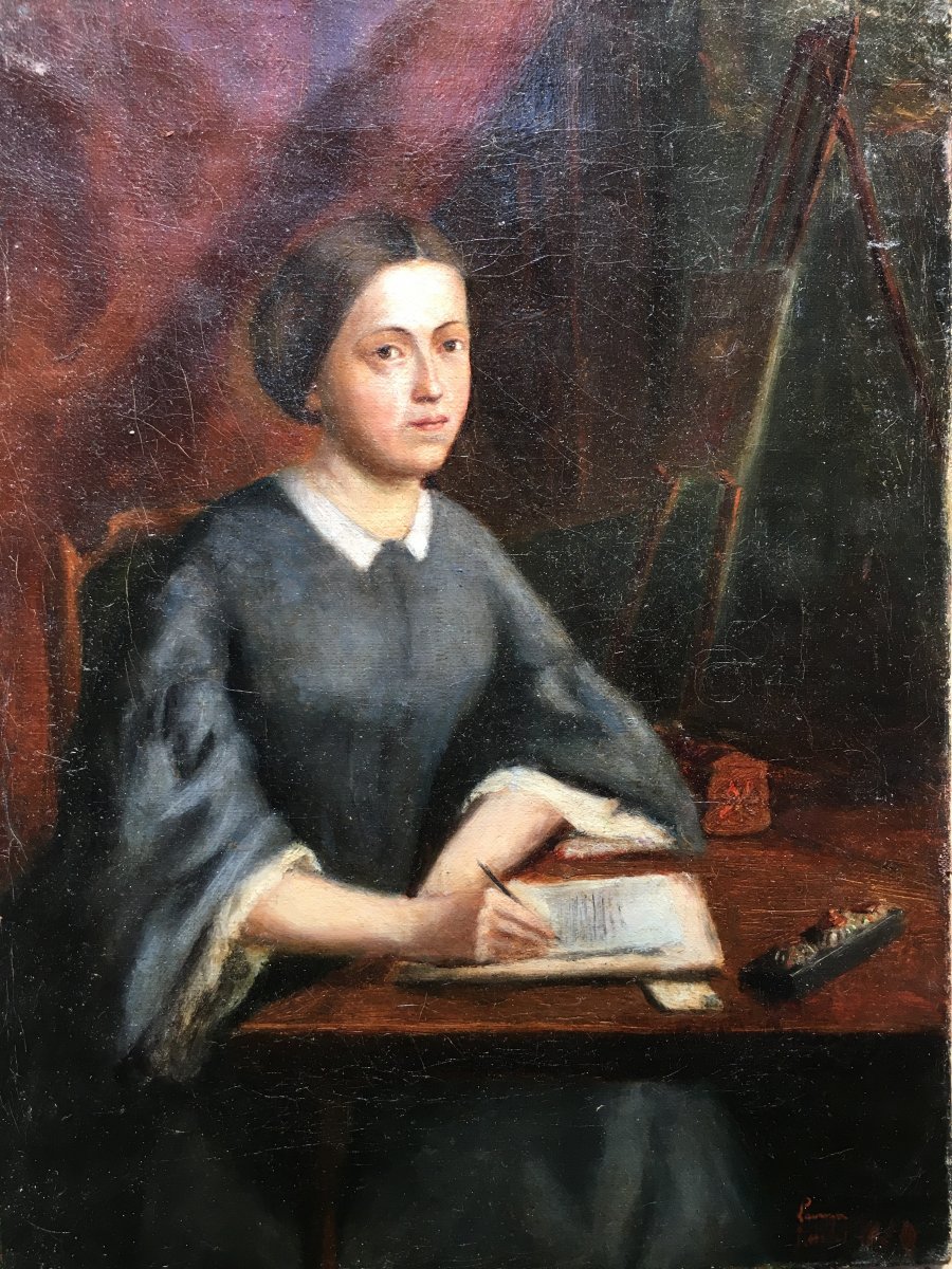 Portrait Of Woman Writing
