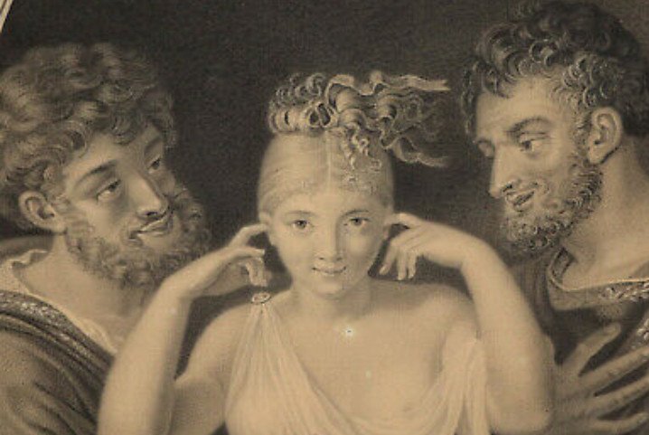 Old Drawing XIX The Temptation - Curiosa-photo-2