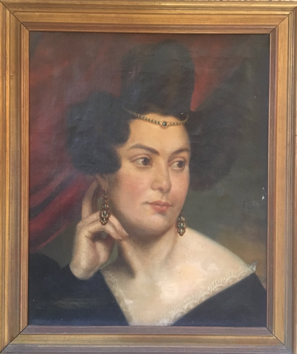 Portrait Femme Aux Bijoux XIX