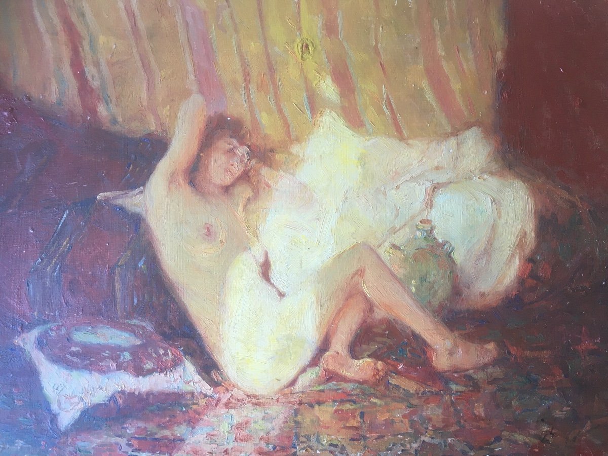 Female Nude Sunbeam Odalisque