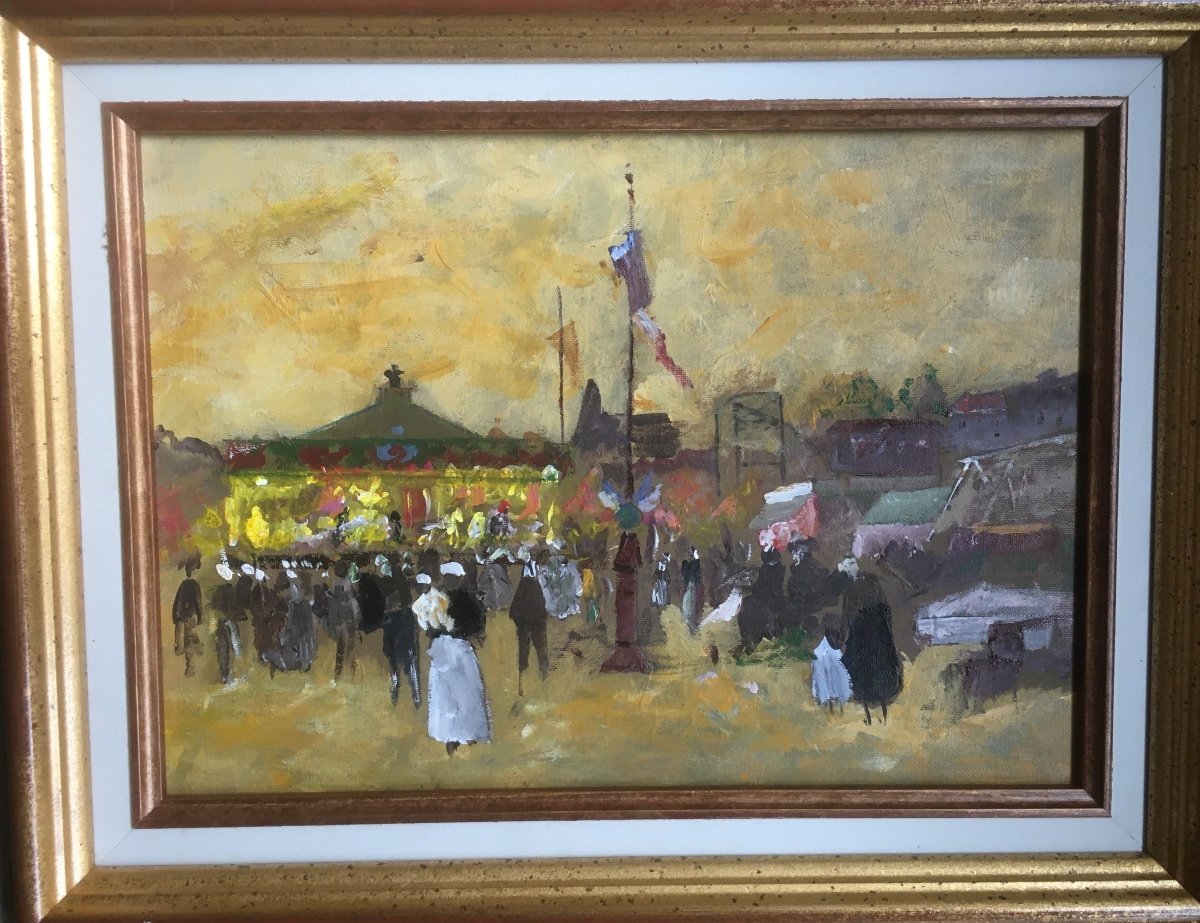 Impressionist Funfair Scene
