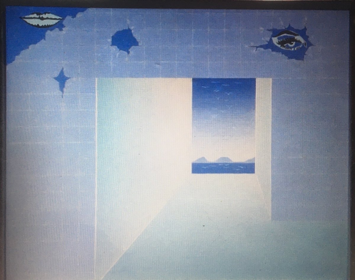Paysage Surréaliste Futuriste Abstrait 