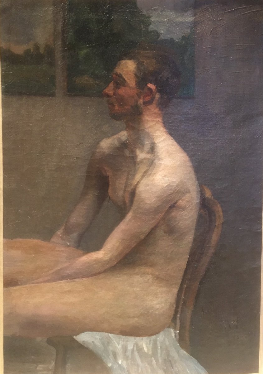Nude Academy Of Impressionist Man