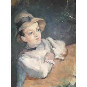 Portrait Of Impressionist Boy