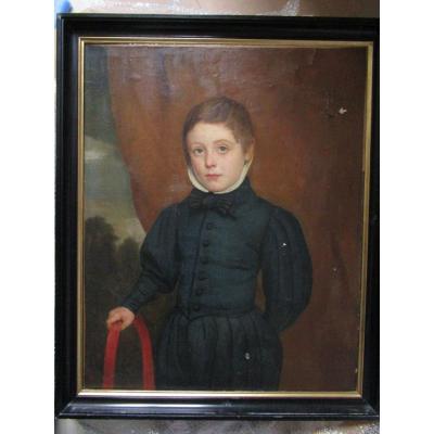 Portrait Of Child With Hoop XIX