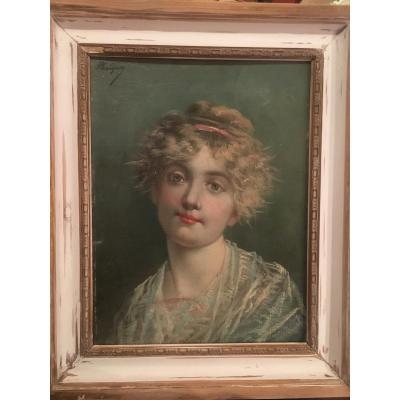 Portrait De Jeune Femme - Phalibon