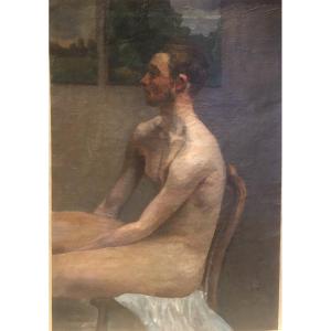 Nude Academy Of Impressionist Man